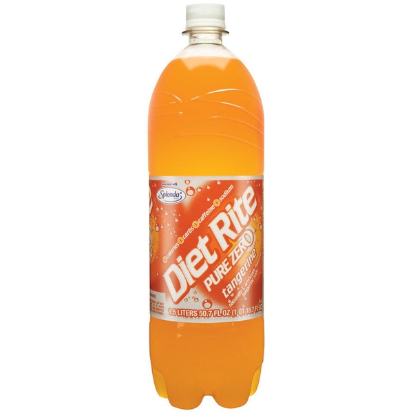 Diet Rite Pure Zero Tangerine Diet Soda (1.5 L) - Instacart