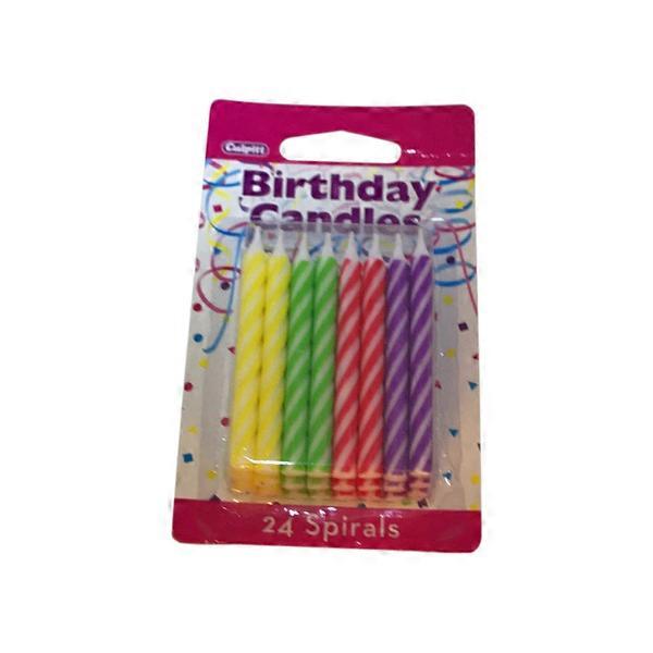 Decopac Bright Spiral Candles
