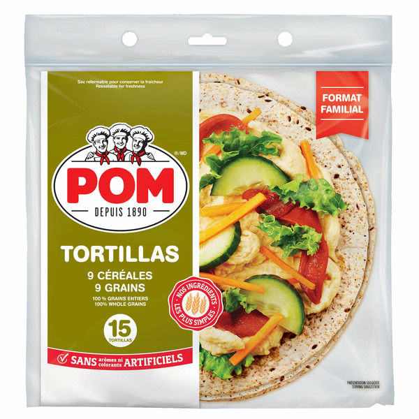 Pom® 9 Grains Large Tortillas