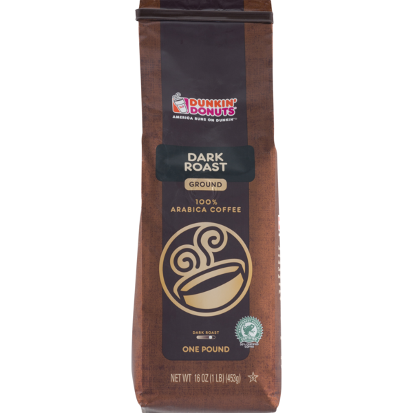 Dunkin' Donuts Dark Roast Ground Coffee (16 oz) Instacart