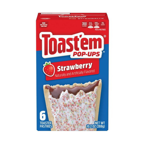 Toast'em Pop-ups Toaster Pastries, Strawberry
