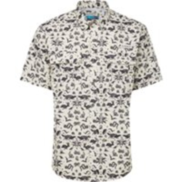 Magellan Outdoors Men's Laguna Madre Halloween Fishing Shirt, XXX Large - Light Grey 01