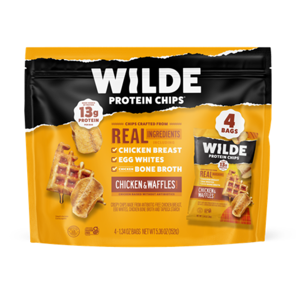 Wilde Chicken & Waffles Chicken Protein Chips 4 Pack