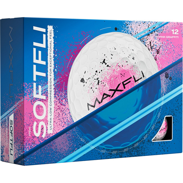 Maxfli SoftFli Graffiti Golf Balls - Pink