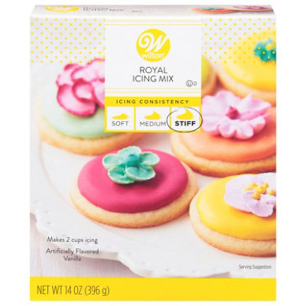 Wilton Vanilla-Flavored Stiff Royal Icing Mix for Icing and Decorating, 14 oz.