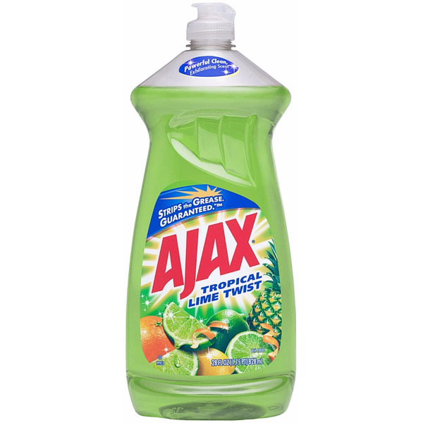 Ajax - Lime Scented Liquid Dish Soap - 9/28 oz Bottle