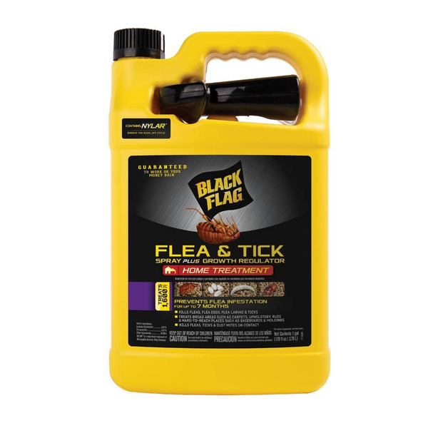 Black Flag 1 Gal. Flea And Tick Ready-to-use Spray Plus Growth Regulator Home Treatment (insect Killer)