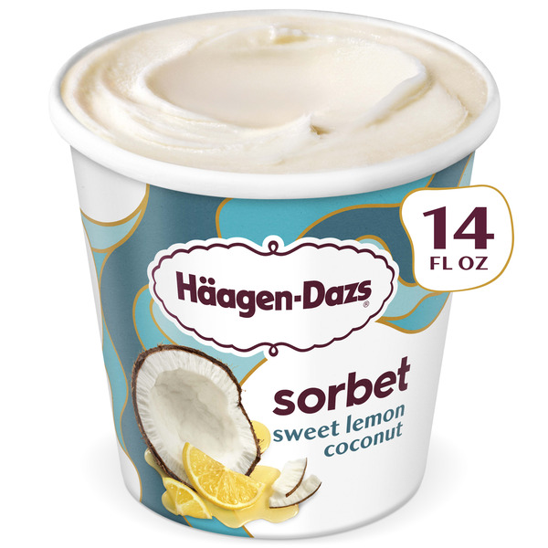アイスページ Haagen-Dazs Sweet Lemon Coconut Sorbet Same-Day Delivery or Pickup