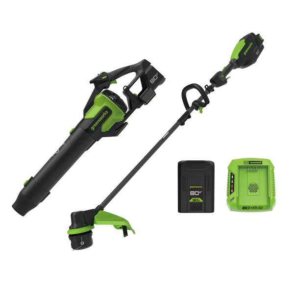 Greenworks 80V 730 CFM Blower & 17” String Trimmer