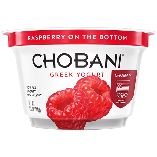 Chobani Raspberry on the Bottom NonFat Greek Yogurt (5.3 oz) from