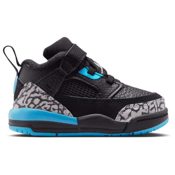 Nike Boys' Spizike Low Toddler Basketball Shoe, Size 5 - Black/Wolf Grey/Gamma Blue