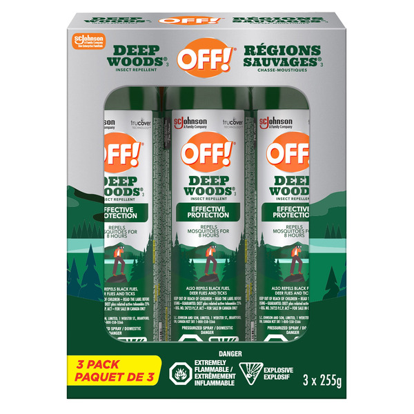 Off! Deep Woods Insect Repellent 3 x 255 g