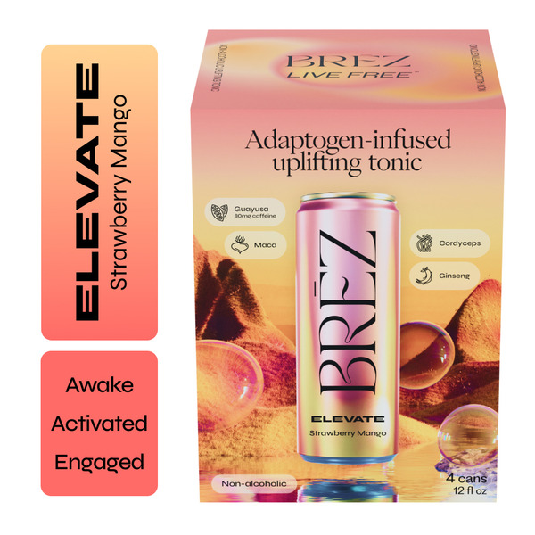 Brēz Elevate Strawberry Mango Uplifting Tonic, Energy