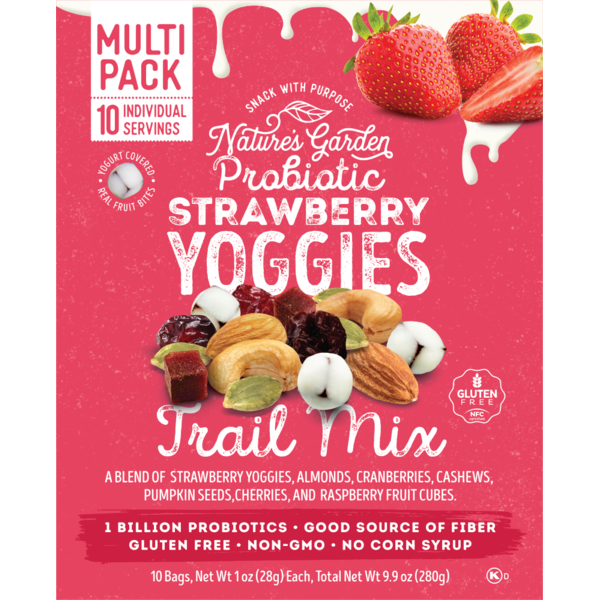 Kroger Nature's Garden Probiotic Strawberry Yoggies Trail Mix Packs ...