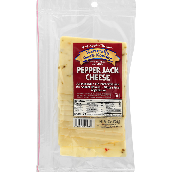 Red Apple Cheese Cheese Slices, Pepper Jack Same-Day