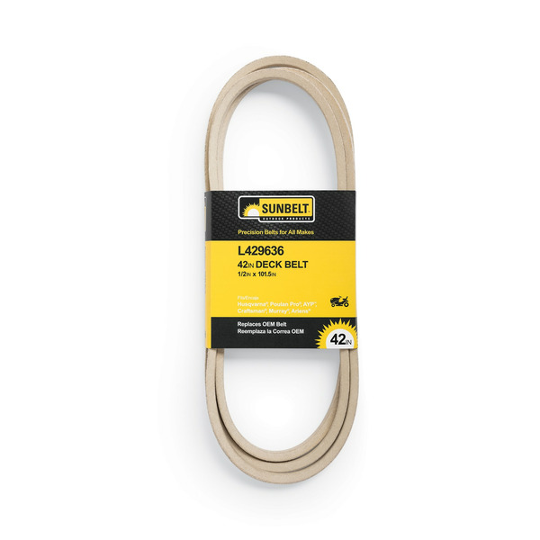 Sunbelt 1/2-in x 101.5-in Deck Belt, for 42-in Riding Lawn Mowers Replaces OEM Part Number 429636, 21547238, 532429636