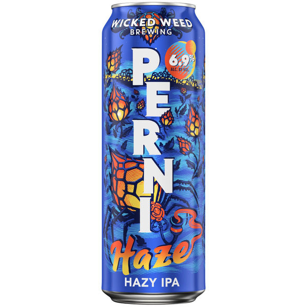 Wicked Weed Perni Haze Hazy IPA Craft Beer 19.2 Fl Oz Single Can