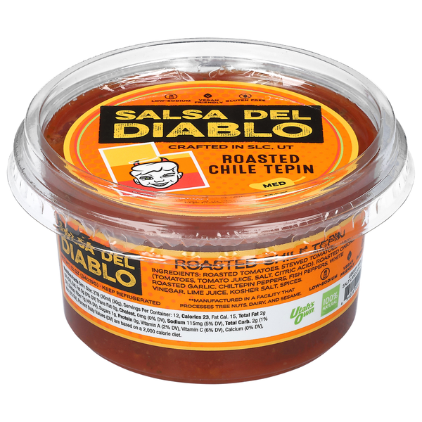 Salsa Del Diablo Med Roasted Chile Tepin Salsa Same-Day Delivery