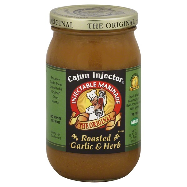Cajun Injector Injectable Marinade, Roasted Garlic & Herb, Mild (16 oz) Instacart