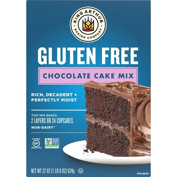King Arthur Baking Company Gluten-Free Chocolate Cake Mix, Non-GMO Project  Verified, Kosher, Non-Dairy