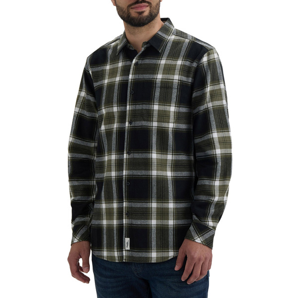Frank And Oak Men's Long Sleeve Flannel Shirt, XXL