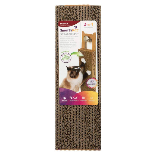 Smarty Kat Scratch Up+ Catnip Infused Corrugated Hanging Cat Scratcher