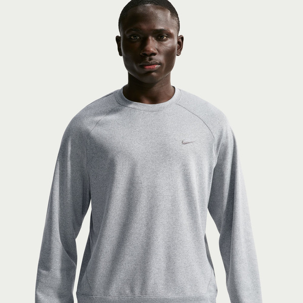 Nike Men's Dri-FIT Primary NanoKnit UV Protection Sweatshirt, XXL - Smoke Grey