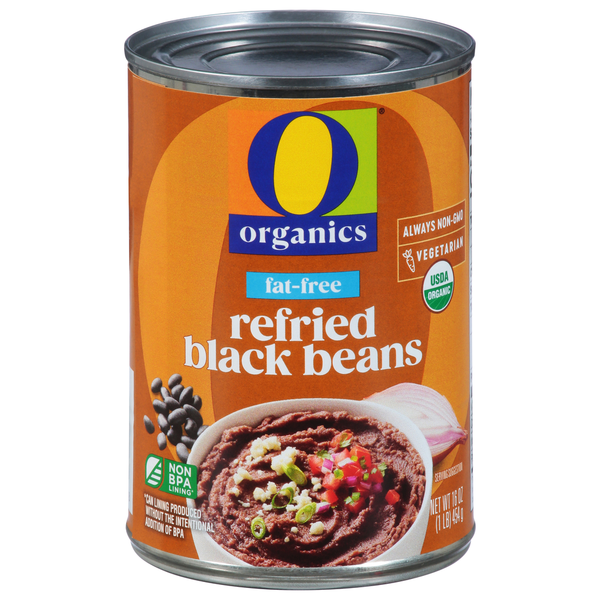 O Organics Refried Black Beans, Fat Free