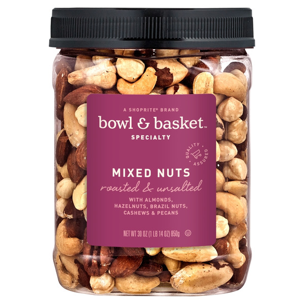 ShopRite Bowl & Basket Specialty Roasted & Unsalted Mixed Nuts Same-Day ...