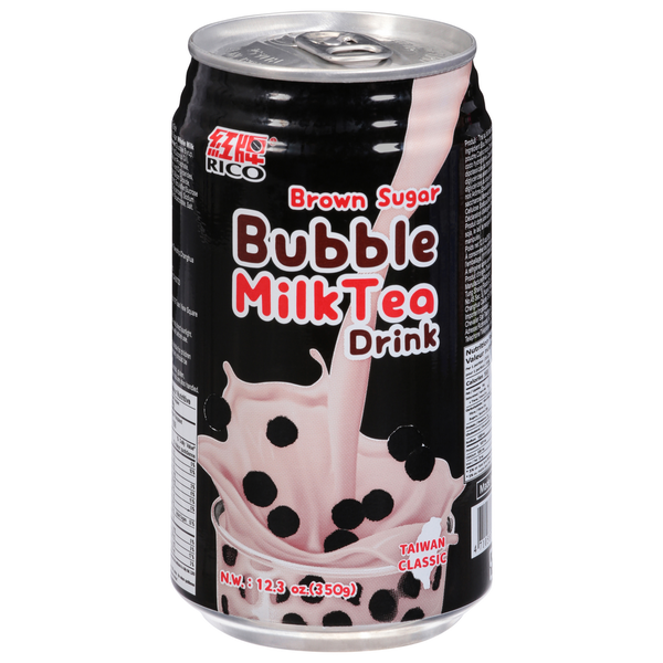 Rico's Milk Tea Drink, Brown Sugar, Bubble