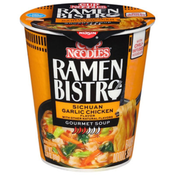 Nissin Ramen Bistro Gourmet Sichuan Garlic Chicken Ramen Noodle Soup