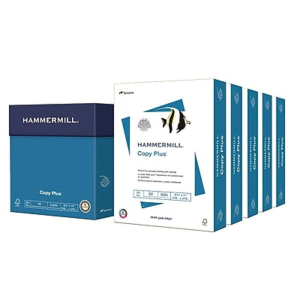 Hammermill 105650 8.5" x 11" 20 Pounds 92 Brightness Copy Plus Copy Paper