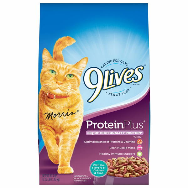 9Lives Cat Food, Protein Plus, with the Flavors of Chicken & Tuna