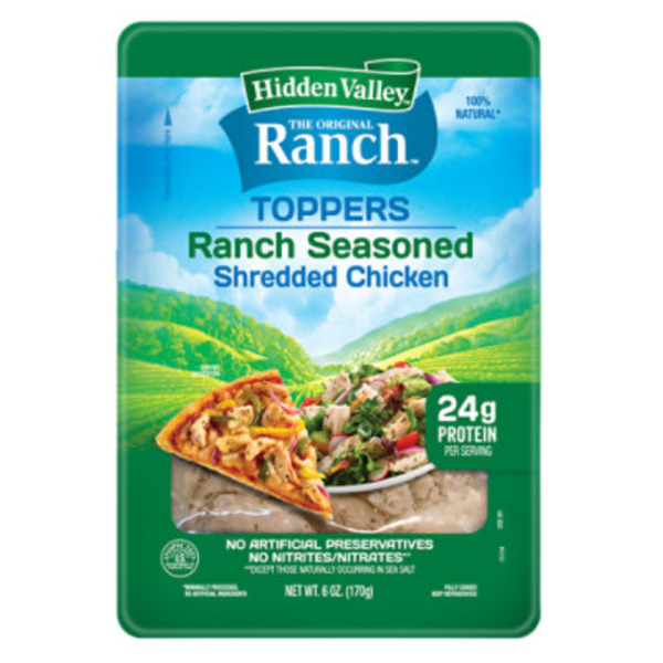 Albertsons Hidden Valley Toppers Ranch Seasoned Shredded Chicken Same ...