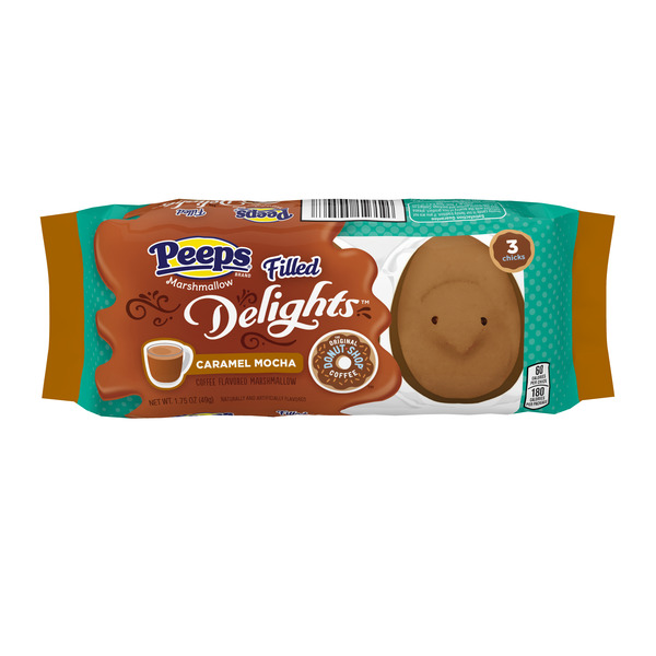 PEEPS Caramel Mocha Coffee Flavored Marshmallow Filled Delights