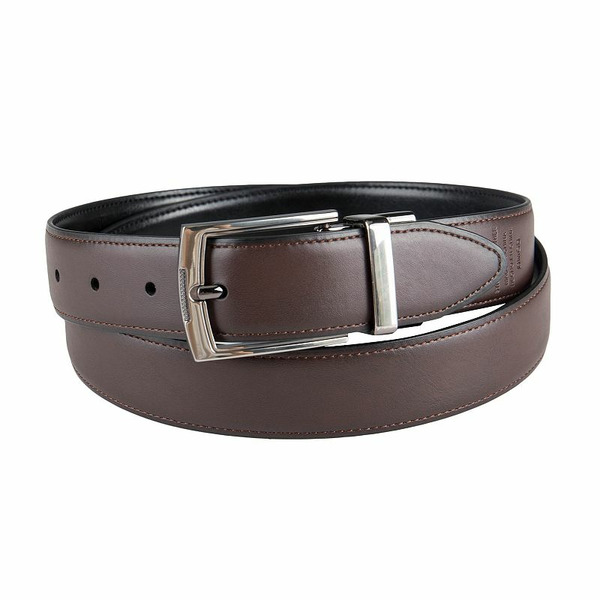 Dockers Men's Tonal Stitch Reversible Dress Belt - Brown & Black