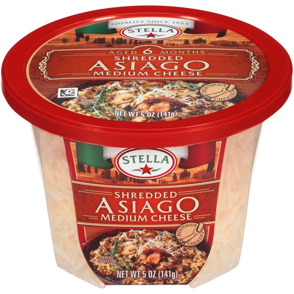 Stella Shredded Asiago Medium Cheese