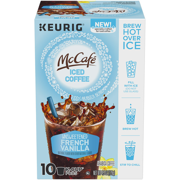 McDonald's McCafé Unsweetened French Vanilla Iced Coffee K-Cup