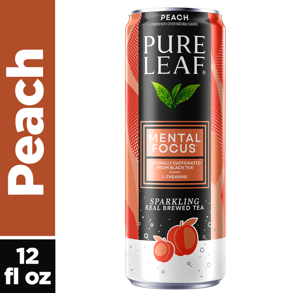Pure Leaf Peach Sparkling Real Brewed Tea Can Same-Day Delivery or