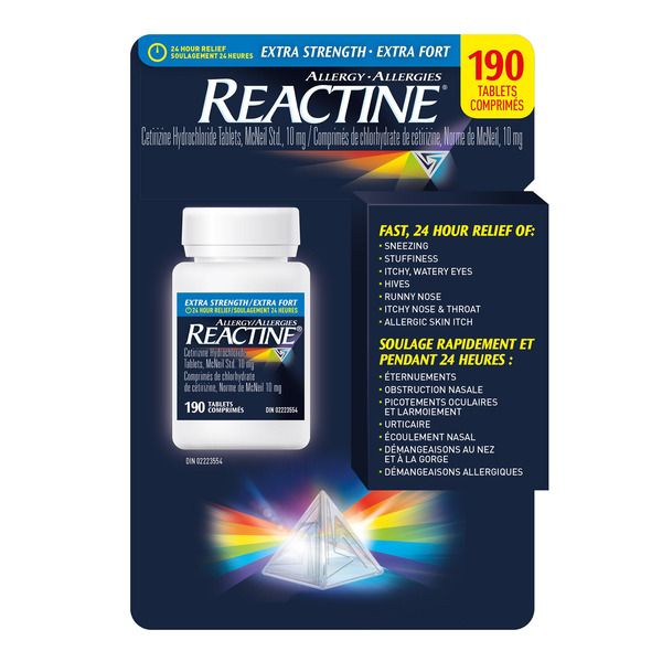 REACTINE Extra Strength Allergy Medication Tablets