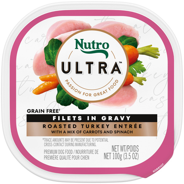 NUTRO Ultra Roasted Turkey Entrée Filets in Gravy Premium Dog Food