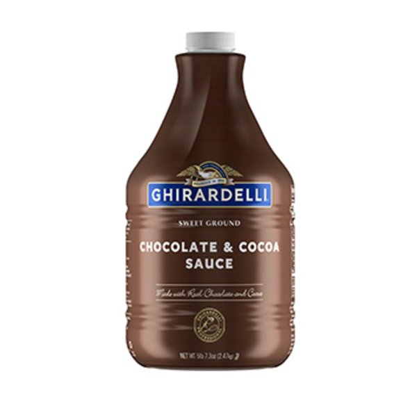 Ghirardelli - Sweet Ground Chocolate & Cocoa Sauce, Pump Bottle - 87.3oz/6 pack