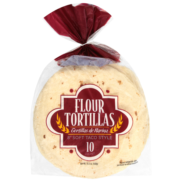 USM Marketing Soft Taco Style 8 Inch Flour Tortillas