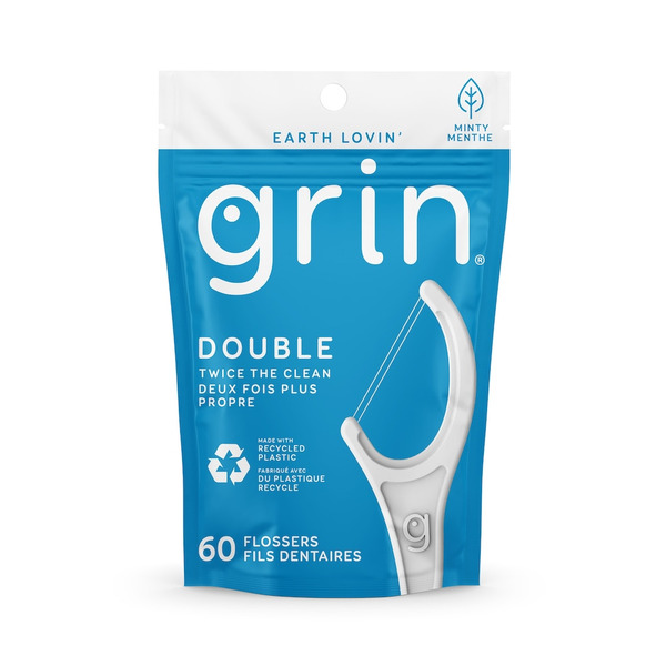 Grin Oral Care Mint Double Flossers Same-Day Delivery | Dollar Tree