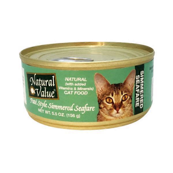 Natural Value Pate Style Simmered Seafare Cat Food (5.5 oz) Instacart