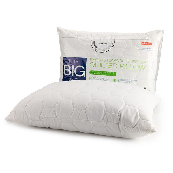 The Big One Quilted Back & Stomach Sleeper Bed Pillow