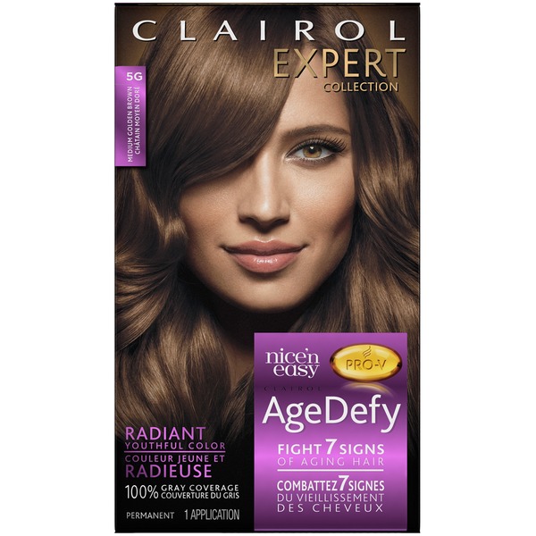 Clairol Age Defy Expert Collection Medium Golden Brown Permanent
