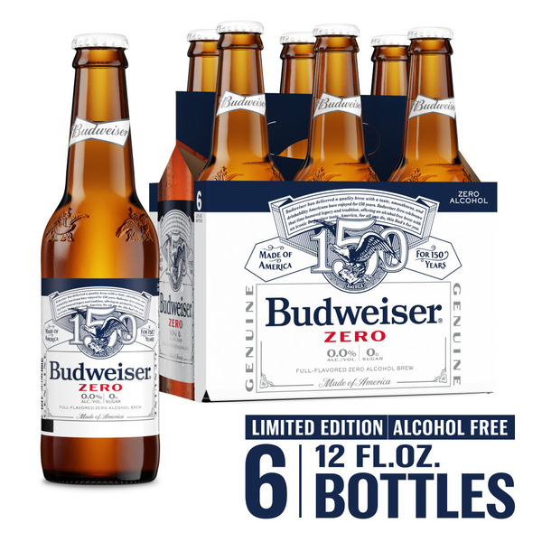 Budweiser Zero Alcohol Free American Lager Beer Same-Day Delivery