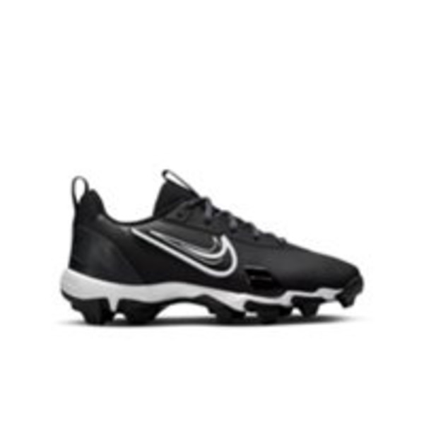 Nike Kids' Force Zoom Trout 9 Keystone RM Medium Width Baseball Cleats, Size 1.5 - Black, White & Silver