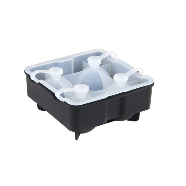 TableCraft - #BSRT2 Sphere Ice Cube Tray Black Silicone 5.125" x 5.125" x 2.625", 1 CT